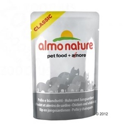 Almo Nature Classic Альмо Натюр Классик пауч для кошек Курица и Сардинки