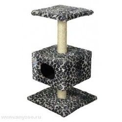 Зооник дом для кошки на подставке (мех) 450*450*800