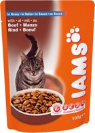 Iams Pouch - Ямс паучи для кошек (с говядиной)