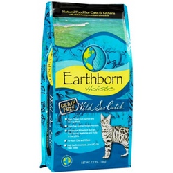 Earthborn Holistic Wild Sea Catch Эрсборн Холистик беззерновой сухой корм для кошек с рыбой