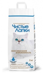 Clean Paws - Чистые лапки Наполнитель для кошек комкующийся