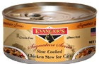 Evanger`s Slow Cooked Chicken Stew - Эванджерс консервы беззерновые для кошек тушеное мясо Цыпленка
