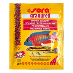 Sera GranuRed Сера  Корм гранулированный для плотоядых цихлид