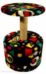 Зооник дом для кошки круглый (цветной мех) 420*660