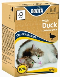 Bozita Mini Tetra Pak д/кошек кусочки в соусе с Мясом Утки
