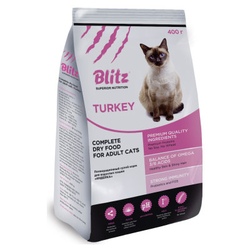 Blitz Adult Сухой корм для взрослых кошек с Индейкой