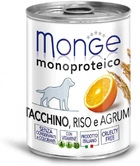 Monge Dog Monoproteico Fruits консервы для собак паштет из индейки с рисом и цитрусовыми