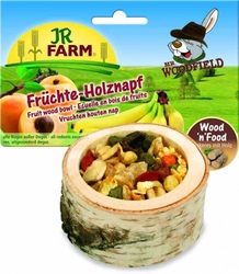JR Farm 06791 Лакомство для грызунов Чаша деревянная с фруктами
