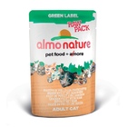 Almo Nature Green Label  Пауч для кошек с Куриное филе с ветчиной