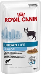 Royal Canin Urban Life Junior Dog -Роял Канин Урбан Лайф для щенков кусочки в соусе