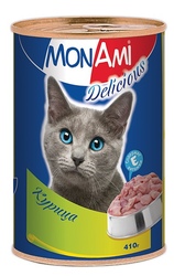 МонАми консервы для кошек Курица кусочки в соусе