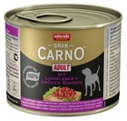 Animonda Gran Carno Adult консеры для собак с печенью ягненка и фасолью