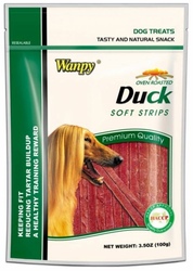 Wanpy Dog DA-02S Лакомство для собак Полоски утиные мягкие