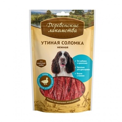 Деревенские лакомства для собак Утиная соломка нежная