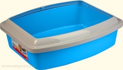 Savic туалет для кошек Oval tray medium c бортом 42*32*9,5см