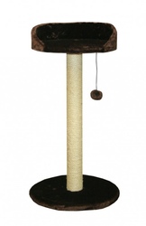 Lion Когтеточка-cтолбик с лежаком, сизаль, искусственный мех