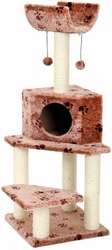 Fauna Int. Bella Игровая площадка для кошек коричневая/лапки