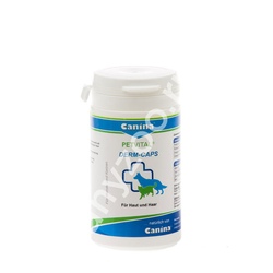 Canina Petvital Dеrm Caps Канина Дерм капс витамины для ослабленной шерсти, кожи собак и кошек