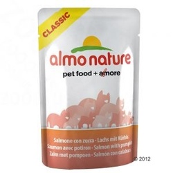 Almo Nature Classic Альмо Натюр Классик пауч для кошек Лосось и Тыква
