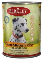 Berkley Game & Brown Rice Adult Dog  Беркли консервы для собак оленина с коричневым рисом
