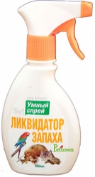 Умный спрей Ликвидатор пятен и запаха для грызунов, хорьков, птиц и рептилий
