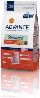 Advance Cat sterilized Salmon- Эдванс С Лососем корм для стерилизованных котов и кошек